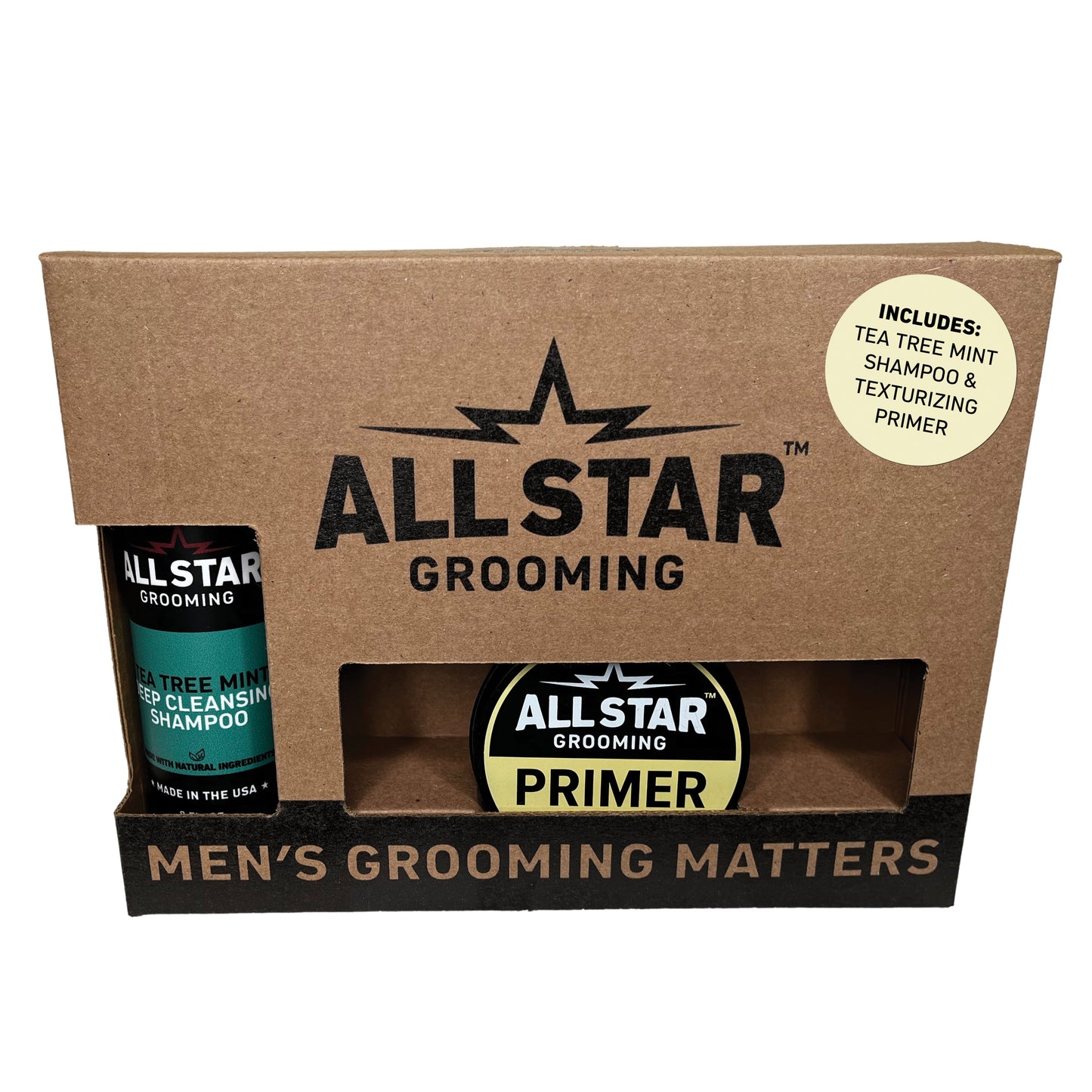 Primer + Tea Tree Mint Shampoo Gift Box