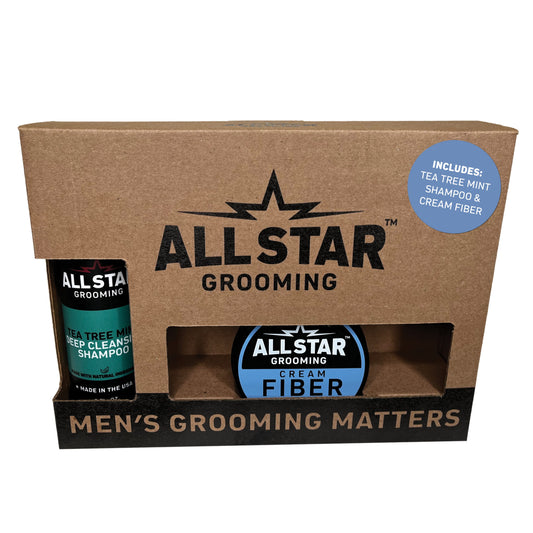 Cream Fiber + Tea Tree Mint Shampoo Gift Box
